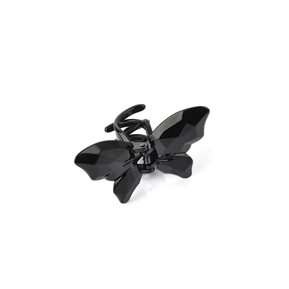 Butterfly Claw Clip Tortoise and Black Shell Hair Accessory for Elegant Styling