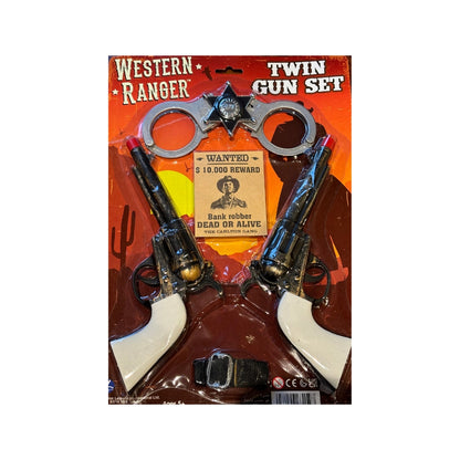 Cowboy Western Ranger Twin Gun Set (6 piece)