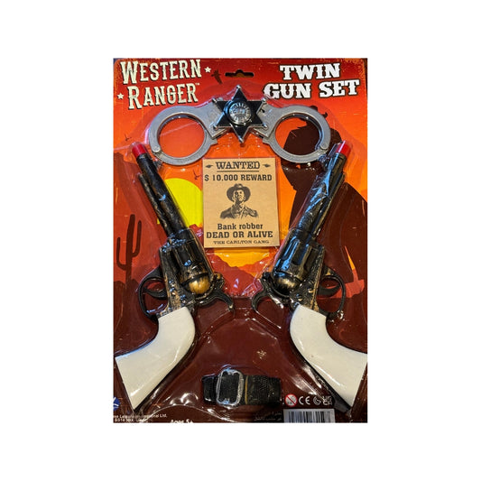 Cowboy Western Ranger Twin Gun Set (6 piece)