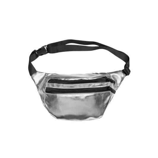 Metallic Faux Leather Bum Bag Stylish & Practical Fanny Pack with Zip