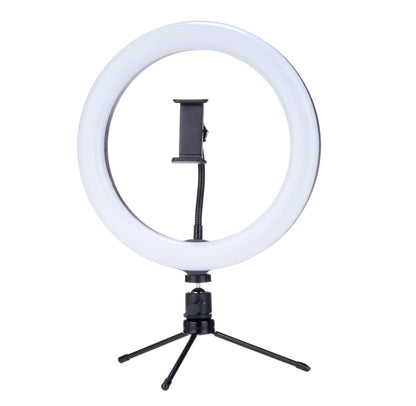 Social Media Ring Light 260mm 10" USB LED Desktop Light Tripod & Phone Holder