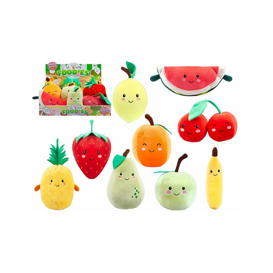 Fruity Cutie Soft Plushie 16cm - Orange, Lemon, Watermelon.