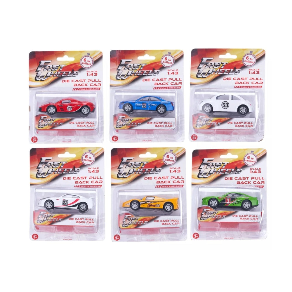 Fast Wheels Diecast Cars Boxed Sleek & Stylish Collectible Toy Cars