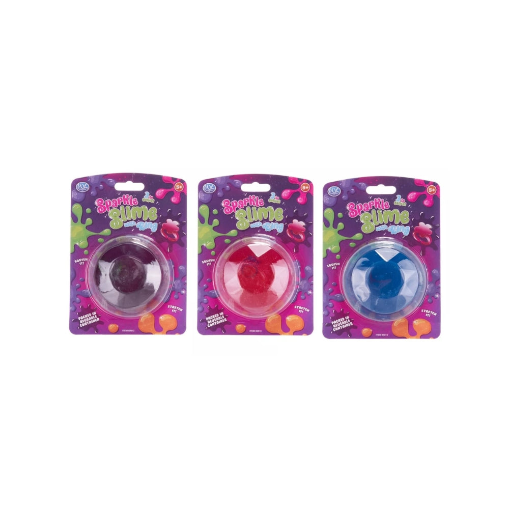 Sparkle Slime with Ring Glittery Fun Slime Toy with Collectible Surprise
